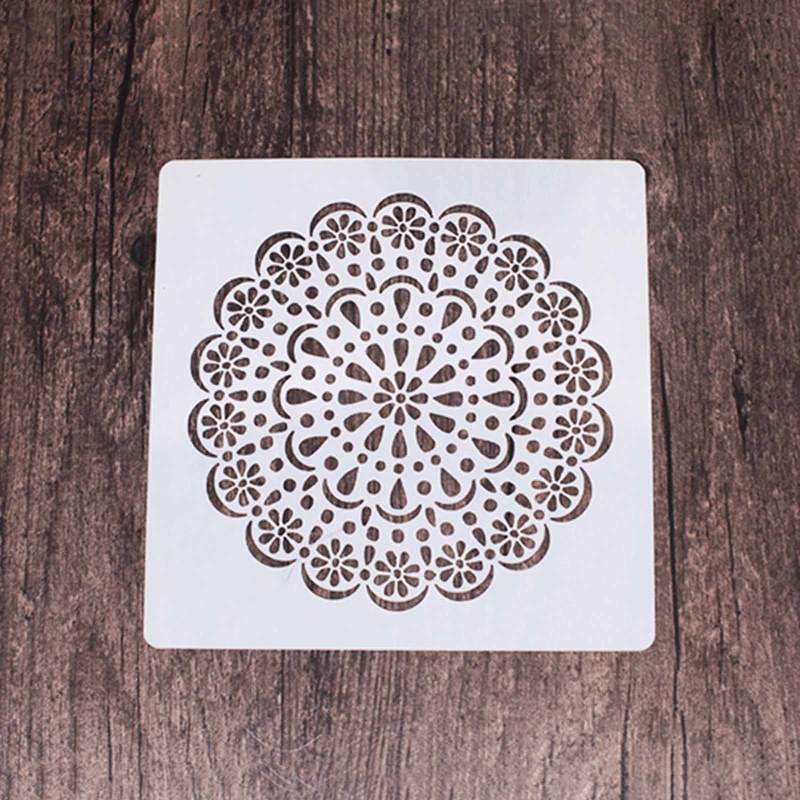 Bộ 7 Khuôn Tô Họa Tiết Mandala Trang Trí Giáng Sinh