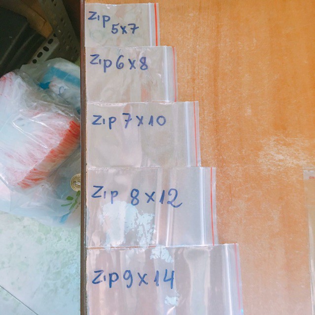 1kg túi zip vuốt mép trong suốt nhỏ lớn đựng thực phẩm đồ dùng, cafe thức ăn,hạt,thịt cá
