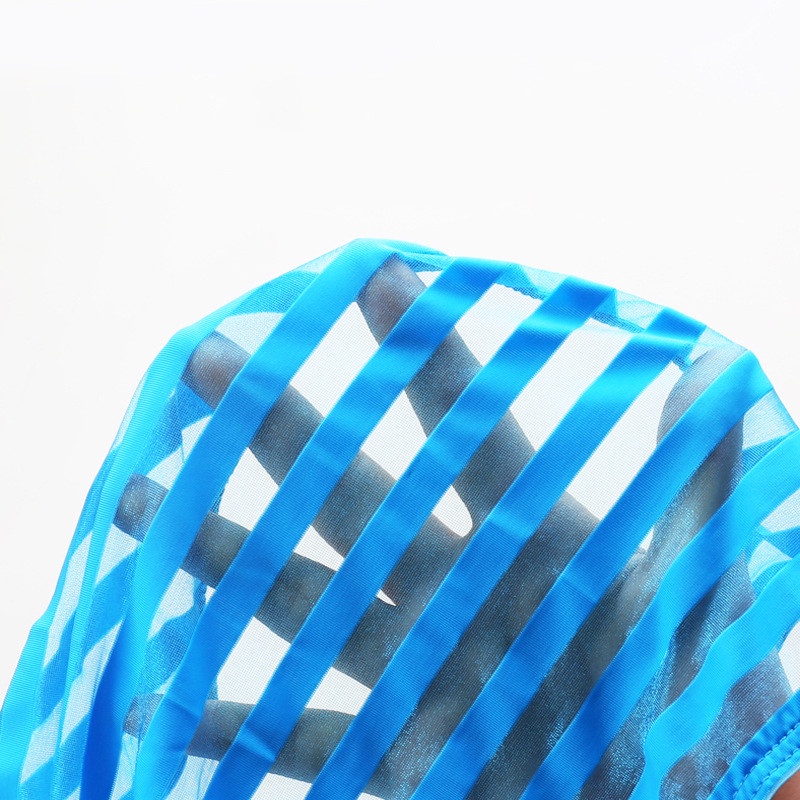 Áo Ba Lỗ Lưới Kẻ Sọc Gợi Cảm Tập Thể Hình Cho Nam