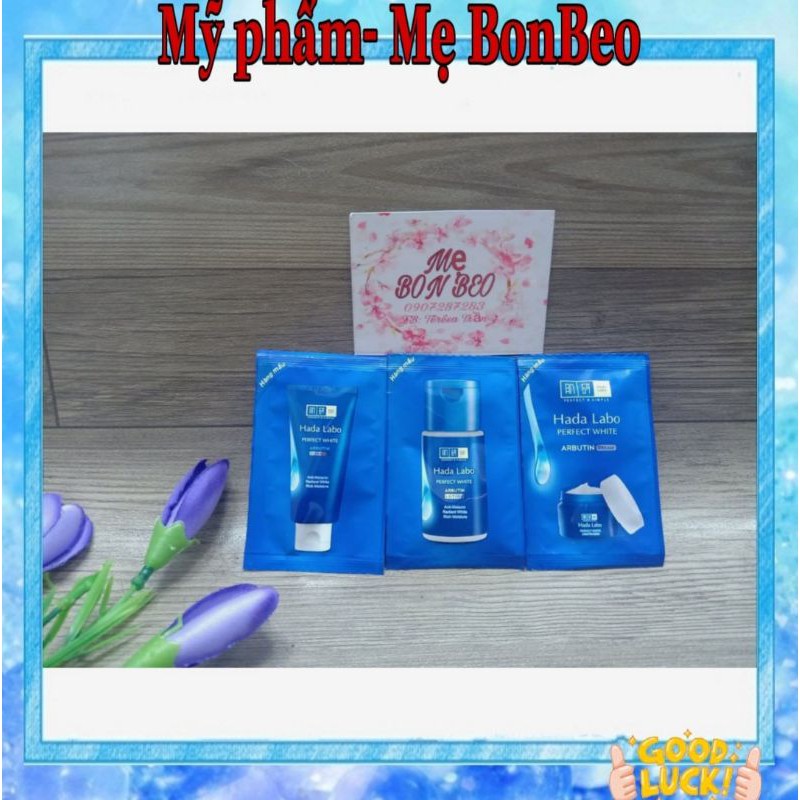 [HB GIFT] Combo 3 gói mẫu thử dưỡng da trọn bộ HADA LABO 3g