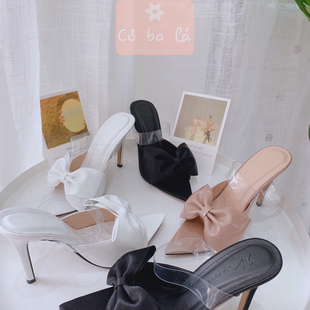 DÉP CAO GÓT THỜI TRANG COBALA SHOES - GUỐC NỮ MŨI NHỌN - DÉP NỮ 7 PHÂN - GUỐC XỎ NGÓN GÓT NHỌN D21040300