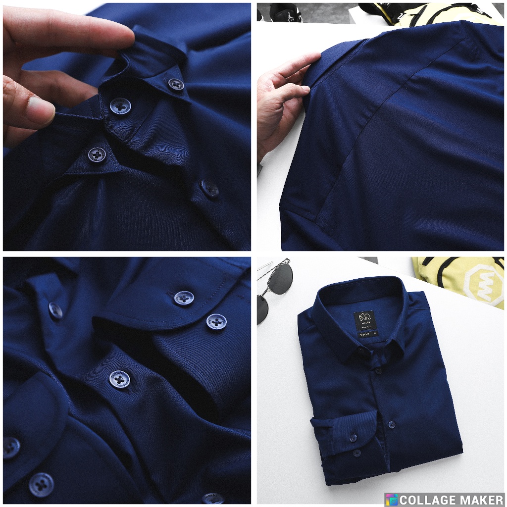 |Hẻm Store| Sơ mi nam Satoshi SASM50 chất liệu cotton tay dài 4 màu form slimfit phong cách trẻ trung dễ phối đồ