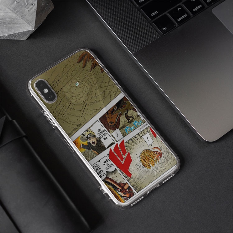 Ốp di động TINTIN naruto vs kurama aesthetic collage art cho iphone 5 - iphone 12 NARUPOD20210211