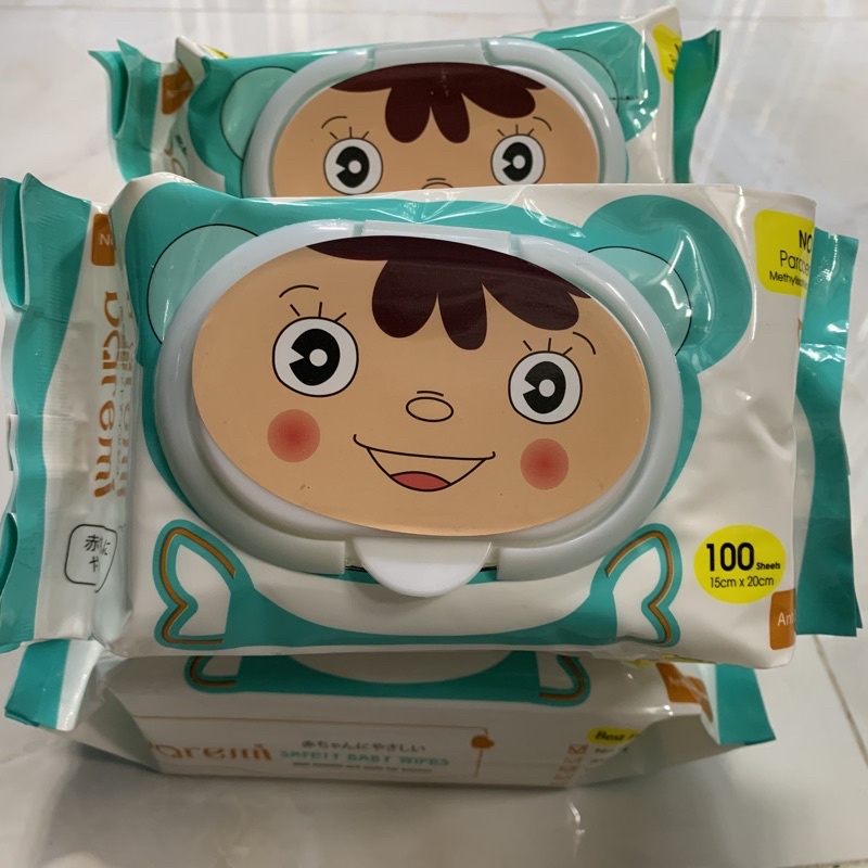 Combo 5 bịch khăn ướt Baby Wipes mẫu mới 620g