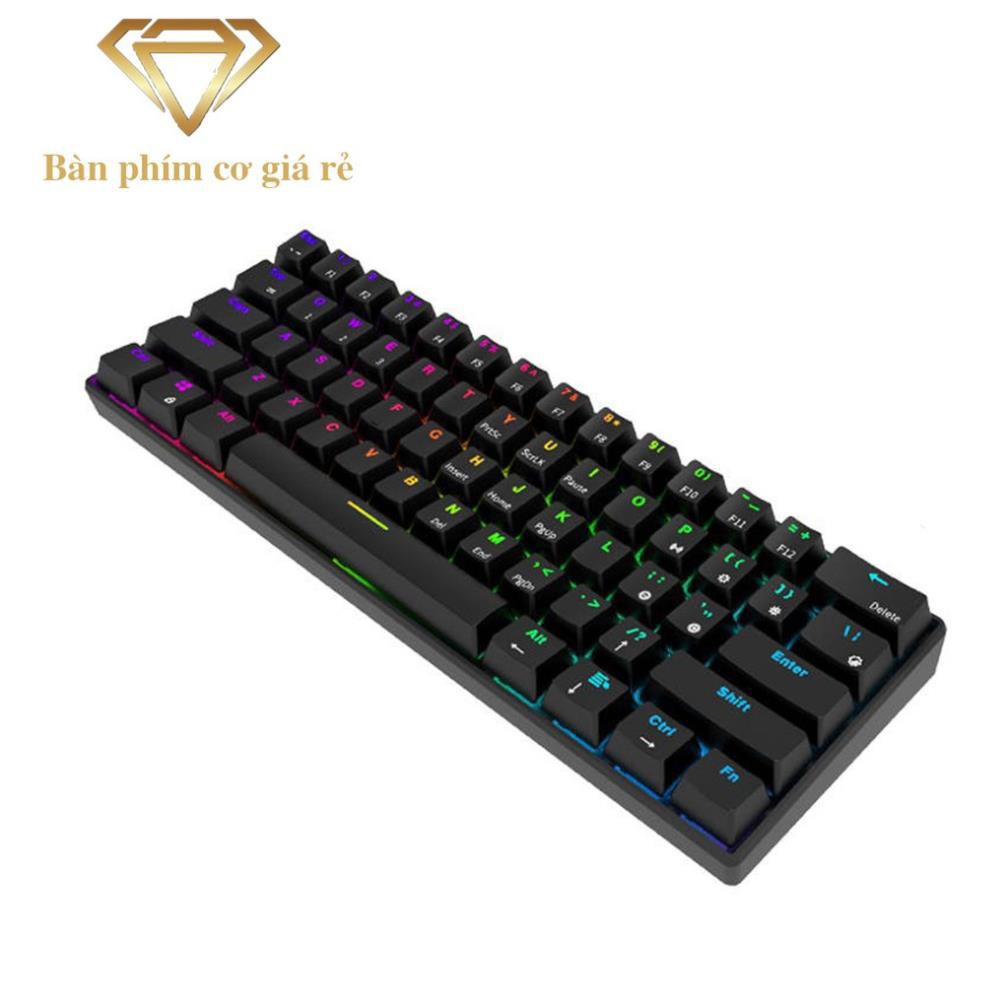 S Bàn Phím Cơ Royal Kludge RK61 PRO Gaming Bluetooth 4.0 61 phím so với bàn phím cơ EK387 RGB 78 phím gaming E-Dra