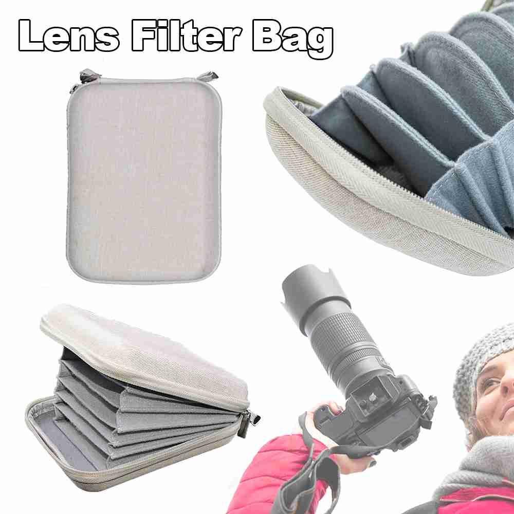 BTLIMER Túi Đựng Kính Lọc Hiệu Ứng 6 Ngăn Đa Năng Chống Thấm Nước