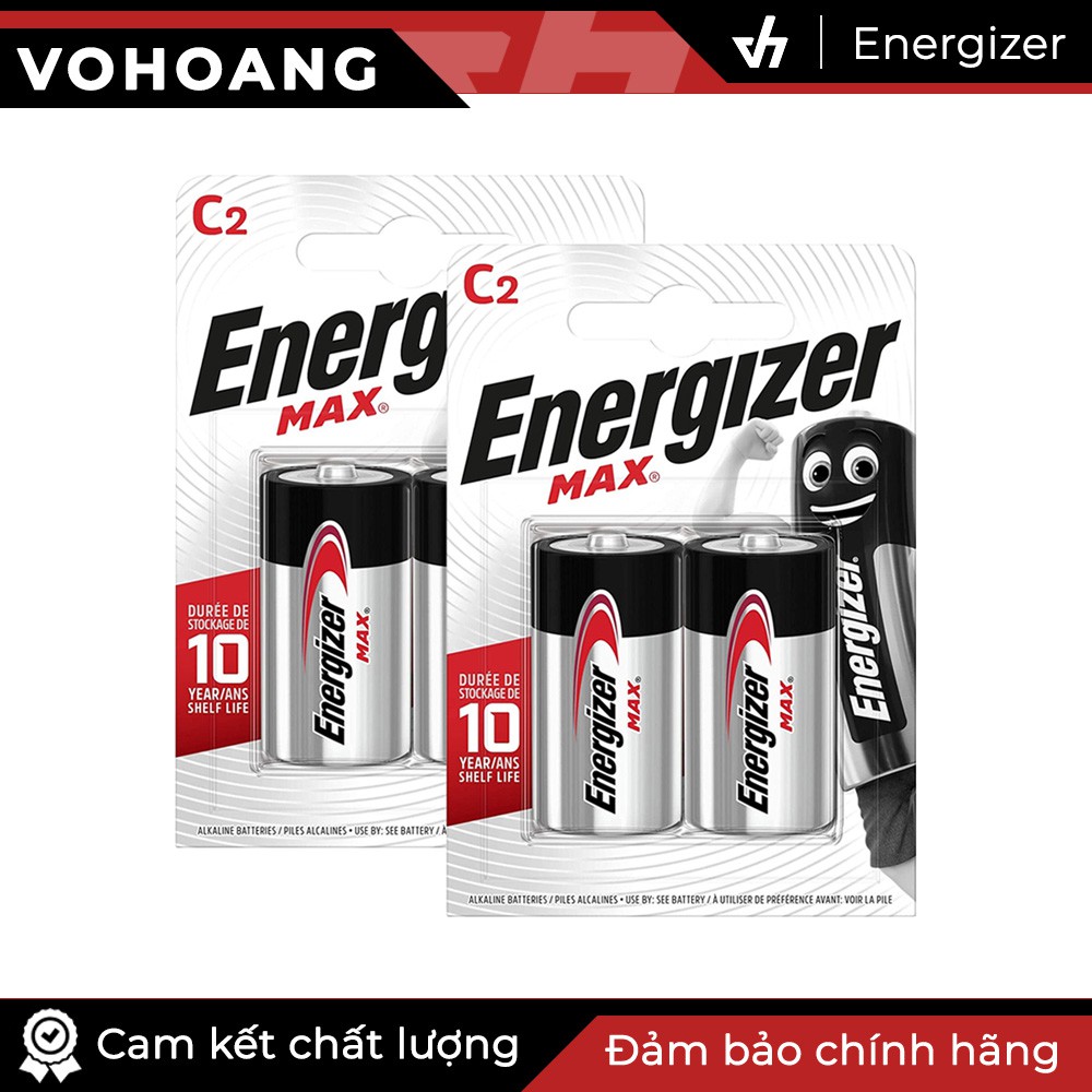 Bộ 4 pin C Alkaline Energizer E93 chất lượng cao (Bạc)