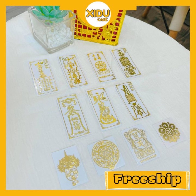 Miếng Dán Mặt Lưng Phù Hợp Cho Các Dòng Điện Thoại - tài lộc/hộ mệnh/xua đuổi vận đen/ hồ ly....