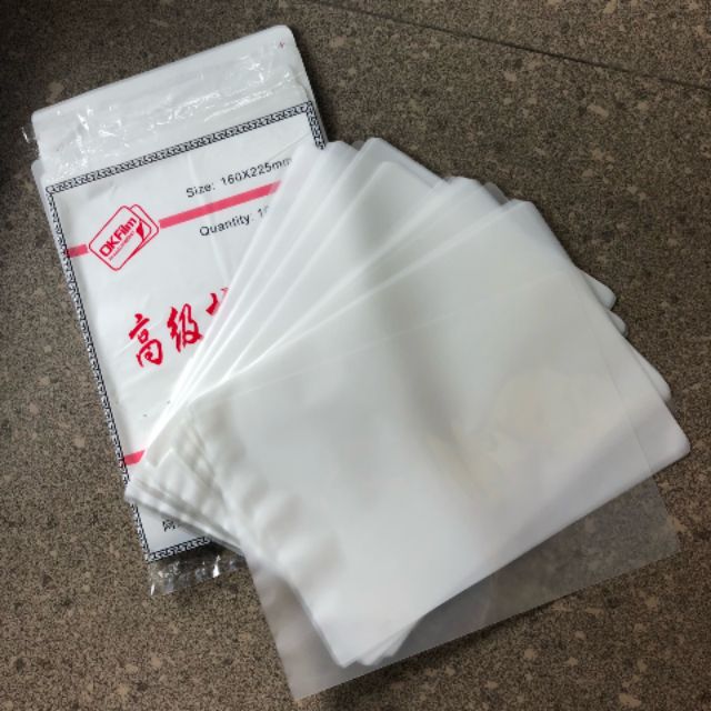 MÀNG ÉP PLASTIC OK FILM KHỔ A4 / A5 / 13 x18 / 10 x 15 37 MIC - 100 TỜ / XẤP
