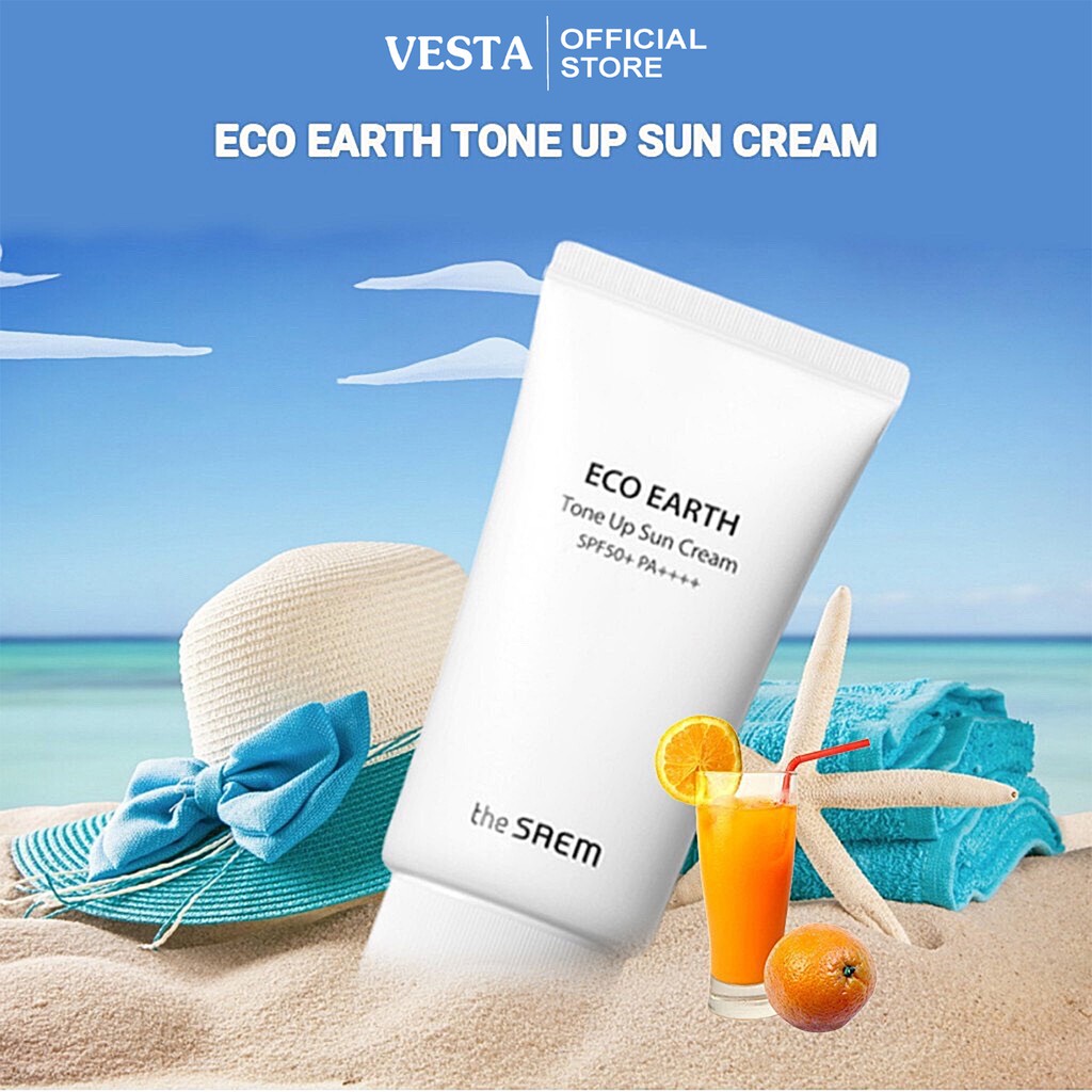 Kem Chống Nắng The Saem Eco Earth Power Pink Sun Cream 50g | BigBuy360 - bigbuy360.vn
