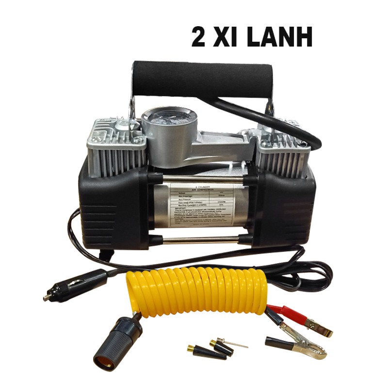 Bơm Lốp Ô Tô Mini SPW01 2 Xi Lanh