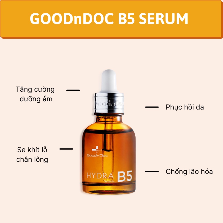 [Chính hãng] Serum B5 Goodndoc dưỡng ẩm phục hồi da Hàn Quốc Goodndoc Hydra B5 Serum (30ml)