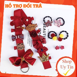 Phụ kiện tóc 💖free ship💖 cài tóc cho bé mẫu hàn quốc, kẹp tóc bé yêu, bộ kẹp tóc 18 chi tiết