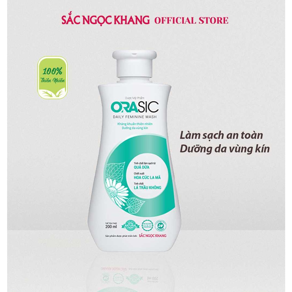 Dung dịch vệ sinh phụ nữ ORASIC Sắc Ngọc Khang