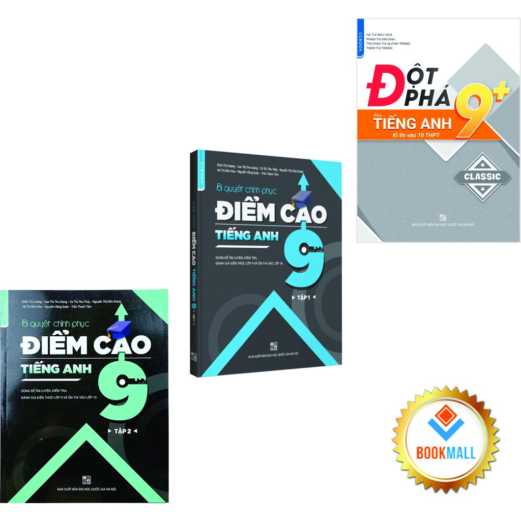 Sách - Combo Đột phá 9+ kì thi vào lớp 10 - Chinh phục điểm cao 9 - Tiếng  Anh tập 1,2 (3 cuốn) | Shopee Việt Nam