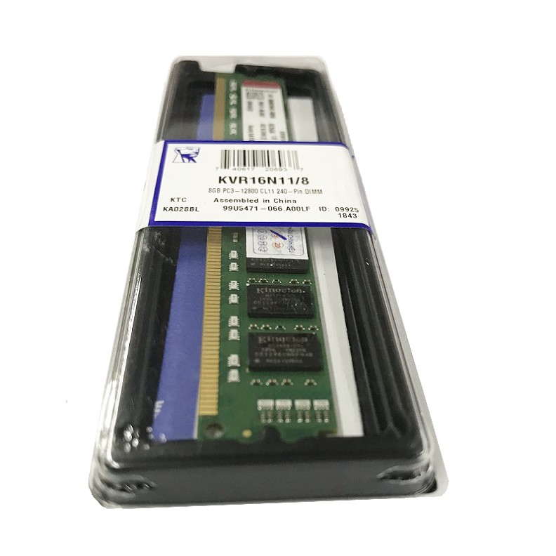 RAM DDR3 Kingston 8GB Bus 1600MHz KVR16N11/8 - Hàng Chính Hãng