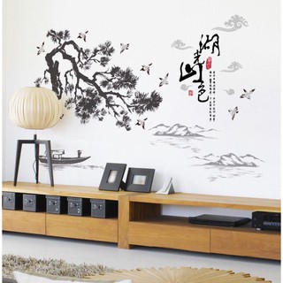 Decal dán tường phong cảnh núi non