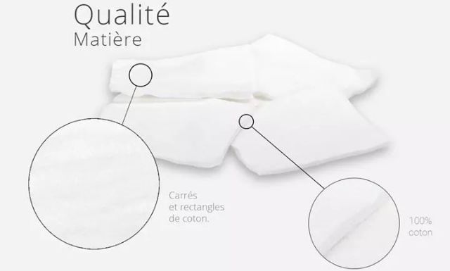 Bông Tẩy Trang Cotopads Velpeau Rectangles De Cotton