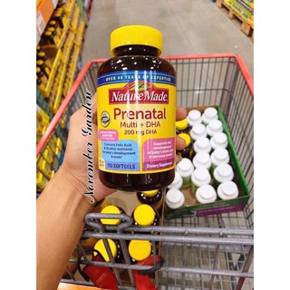 (Air 1/23 bill mỹ) Viên uống vitamin bà bầu Prenatal Multi + dha Nature Made của Mỹ hộp 150 viên