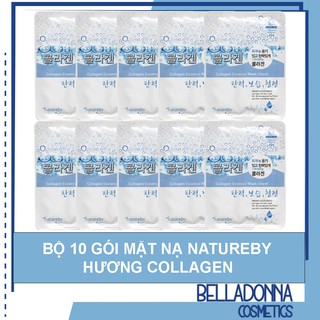 Combo 10 Mặt Nạ Bổ Sung Collagen Natureby Collagen Jelly Essence Mask Sheet 10 x 23g
