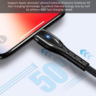 Cáp Sạc Nhanh 5a Cổng Micro Usb Type-C Có Đèn Led Cho Iphone Android