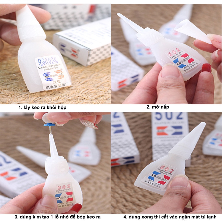 Keo 502 keo dán đa năng siêu dính