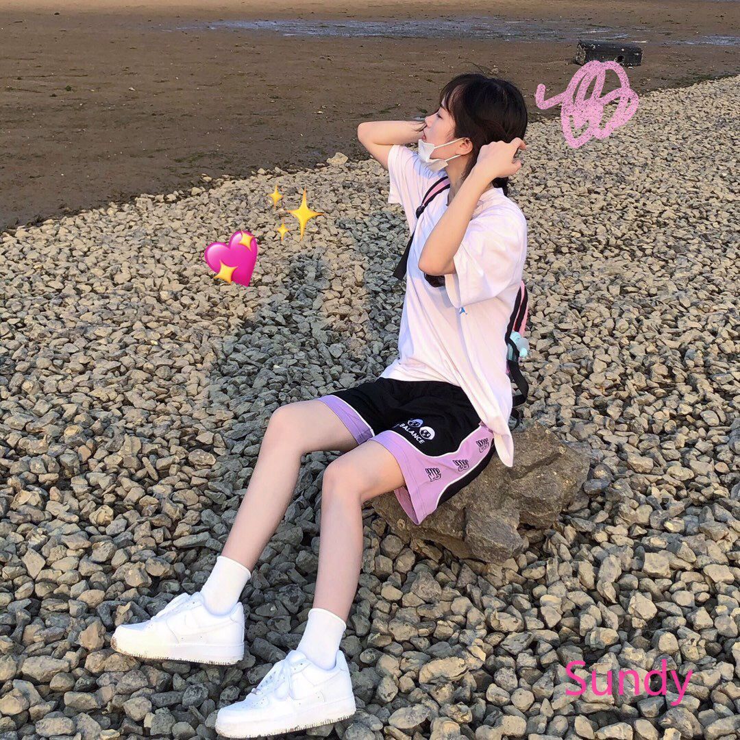 Quần Đùi Thể Thao In Họa Tiết Hoạt Hình Thời Trang Mùa Hè Cho Nữ | BigBuy360 - bigbuy360.vn