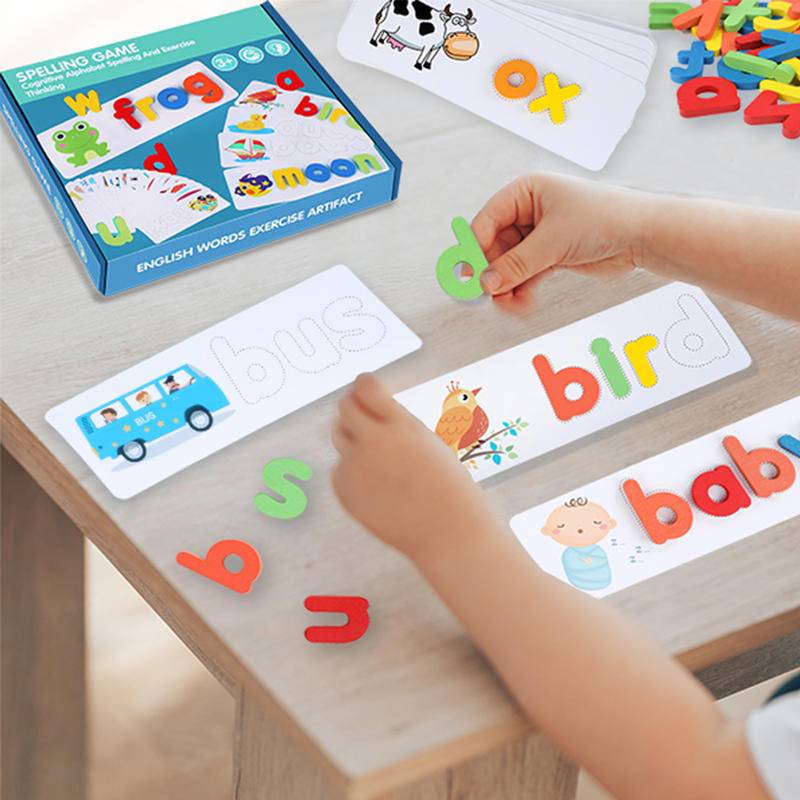 Bộ Đồ Chơi Ghép Chữ ABC Bằng Gỗ Cho Bé