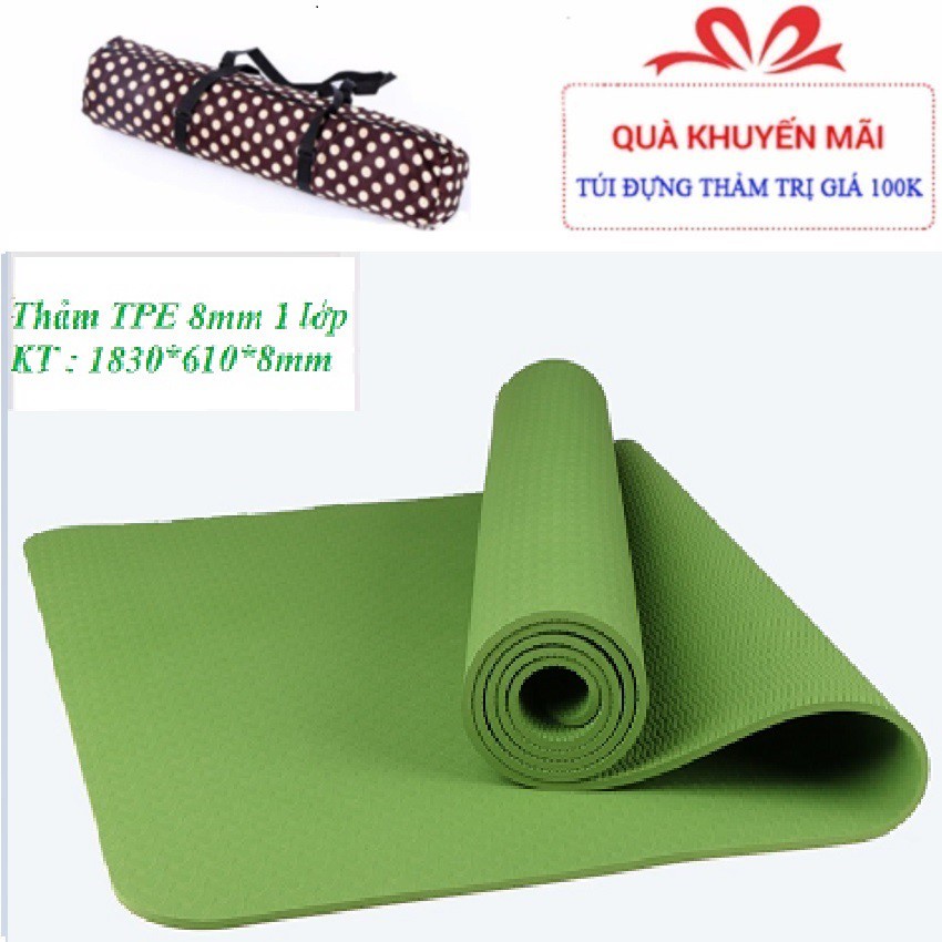 Thảm yoga cao su chất liệu pu cao cấp chống trơn trượt rất tốt bảo hành 12 tháng