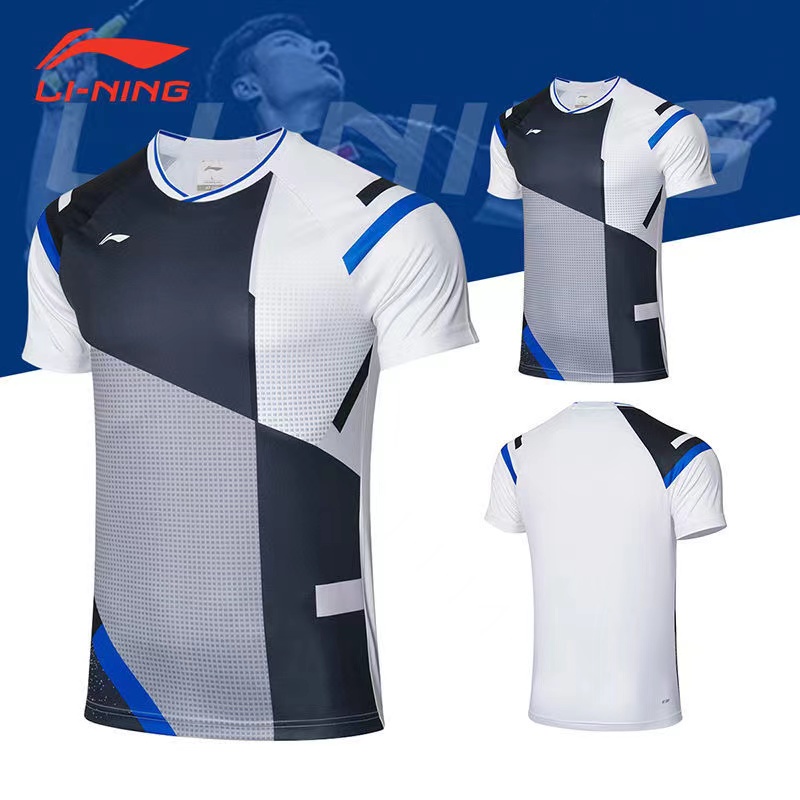 Li Ning Áo Thun Tay Ngắn Thoáng Khí Nhanh Khô Dùng Tập Cầu Lông / Bóng Bàn Cho Nam Và Nữ