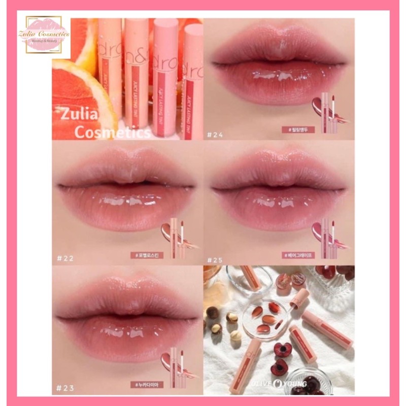 [NEW][Màu mới 22-25] Son Tint Romand Juicy Lasting Tint bóng lỳ