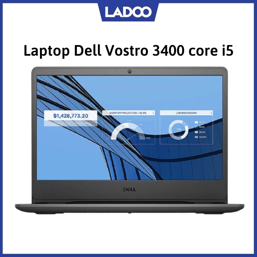 [Mã 55ELSALE2 giảm 5% đơn 3TR] Laptop Dell Vostro 3400 (YX51W1)/ Black/ Intel Core i5-1135G7 / RAM 4GB DDR4/ 256GB SSD