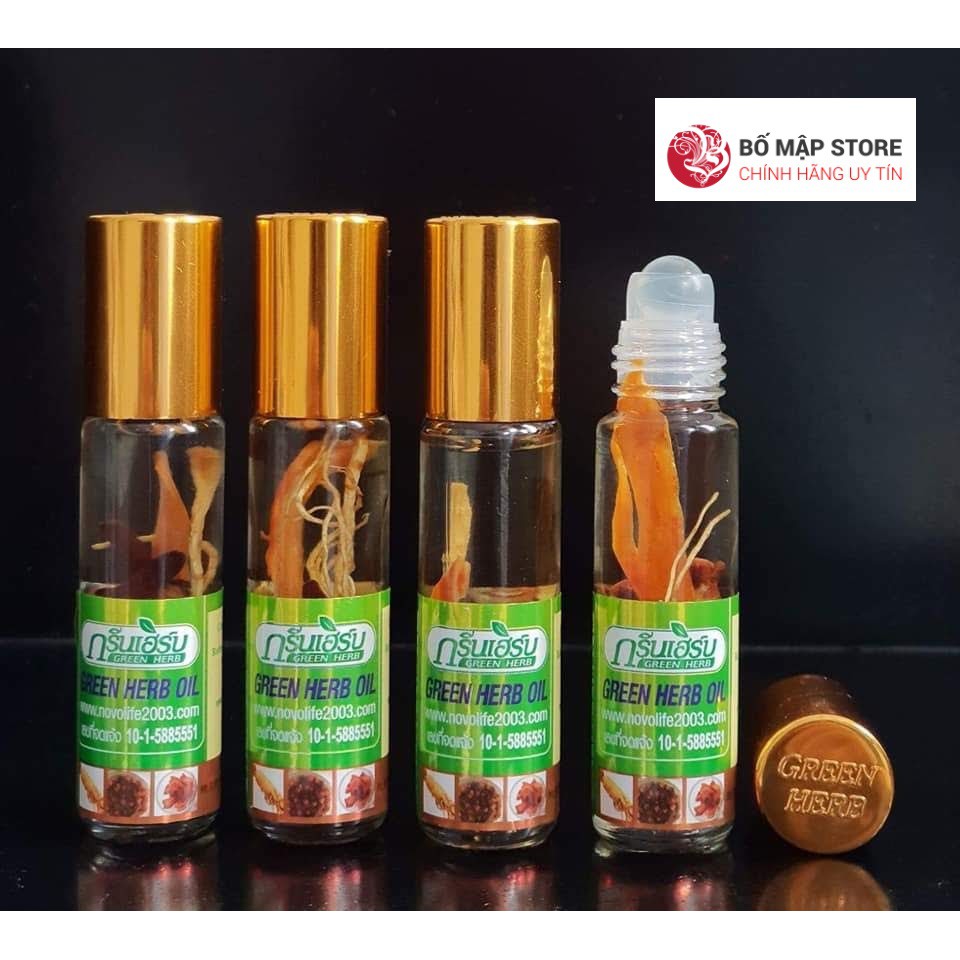 [SALE] [CAM KẾT 100% CHÍNH HÃNG] Dầu lăn NHÂN SÂM Thái Lan 8ml giảm viêm xoang, cúm, nhức đầu, sát khuẩn