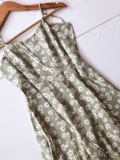 Váy 2 dây cúc họa mi