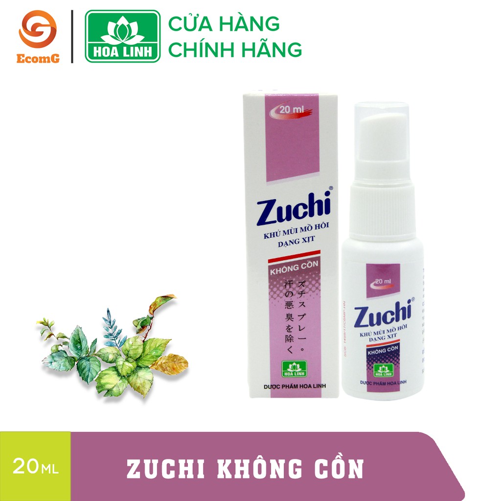 Set 3 chai xịt khử mùi Zuchi – Xịt khử mùi cơ thể, hôi nách, hôi chân - CB3- 009