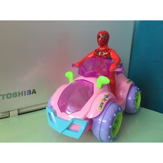 Đồ chơi người nhện spiderman cho bé-Spider Man chạy moto.