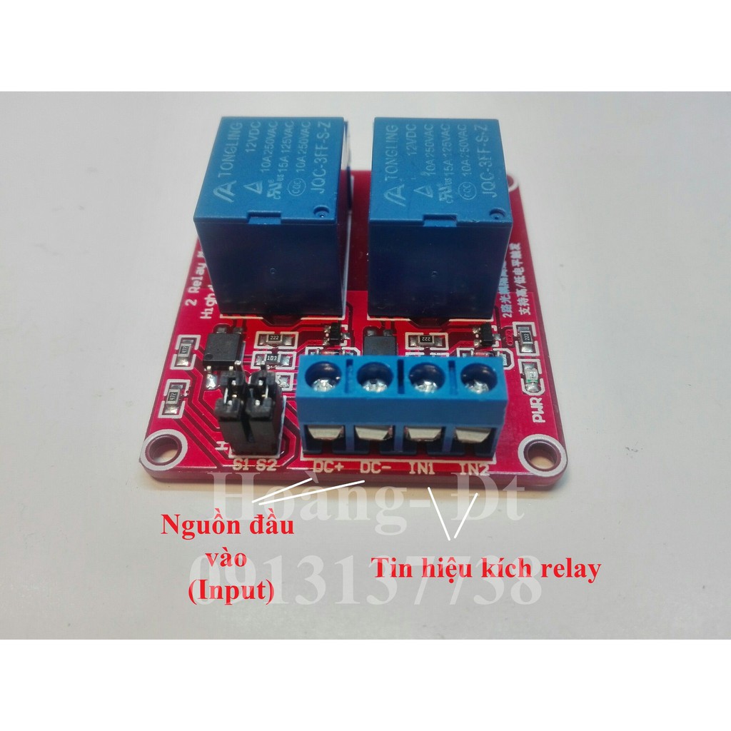 Module Relay đỏ 5V/ 12V (1 kênh/ 2 kênh/ 4 kênh)