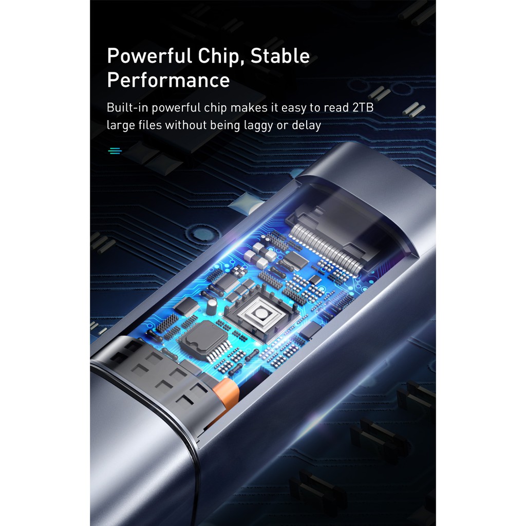 Baseus Đầu Đọc Thẻ Nhớ Usb 3.0 Type C Sang Sd Micro Sd Tf Cho Laptop
