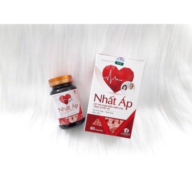 Viên uống giúp ổn định huyết áp Nhất áp, giảm cholesterol phòng ngừa tai biến
