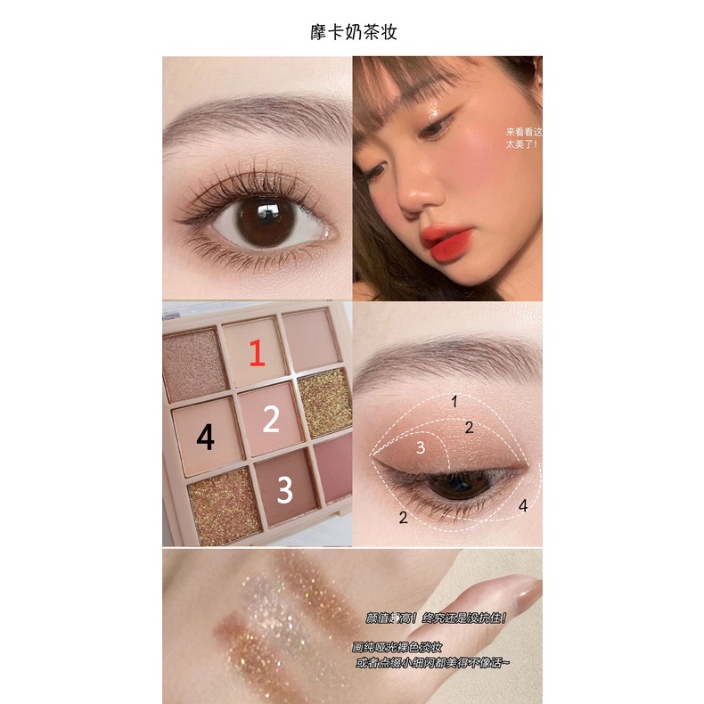 Phấn Mắt Trang Điểm Màu Sắc Long Lanh Quyến Rũ