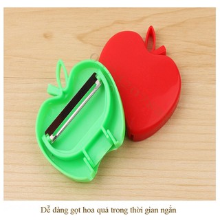 Gọt hoa quả siêu sắc hình trái táo