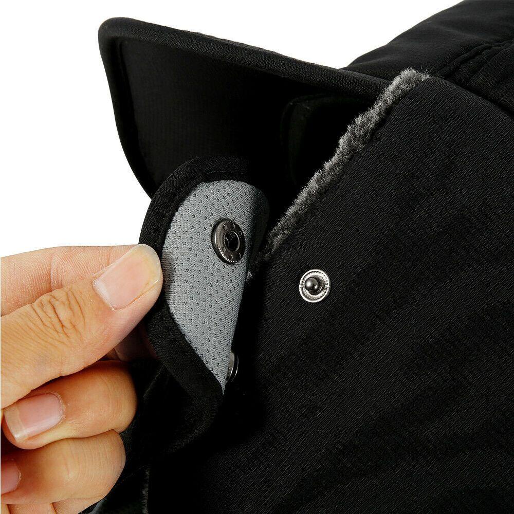 Qqmall Mũ Bomber Phối Lông Tơ Tằm Kèm Mặt Nạ Chống Gió Mùa Đông Cho Người Lớn