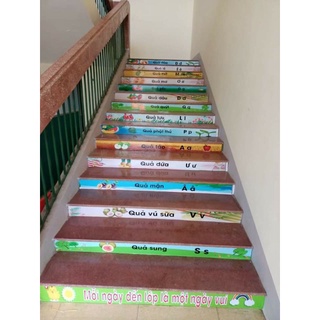 29 bậc cầu thang bộ chữ cái tiếng việt