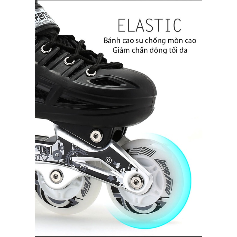 Giày trượt patin Longfeng 905 cao cấp tặng + ốc vít + chướng ngại vật batin batanh Longfeng 905