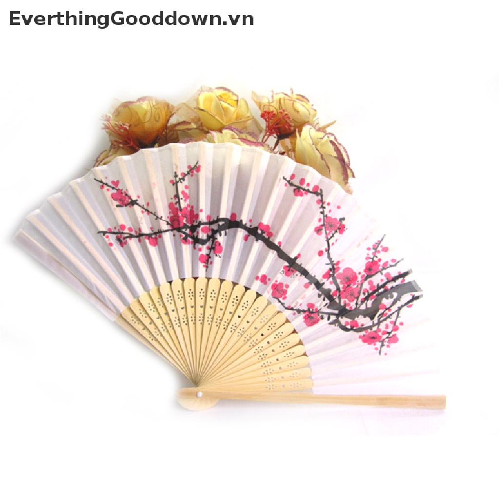 Everthinggooddown Quạt Xếp In Hình Hoa Anh Đào Châu Á Tinh Tế Cho Tiệc Cưới