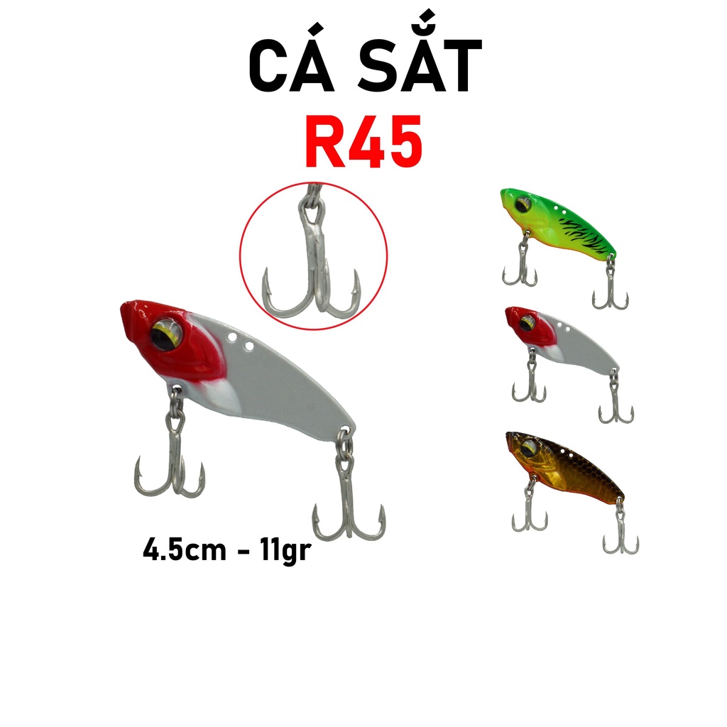 Cá sắt R45  / Mồi giả Câu lure chuyên lóc chẽm / 4.5cm 11gr