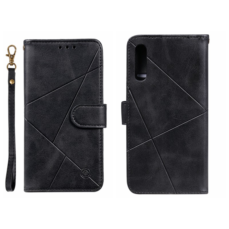 For Samsung A7 2018 M20 M10 A10 A30s A50s A50 A70 Plain weave Geometric figure leather case | BigBuy360 - bigbuy360.vn