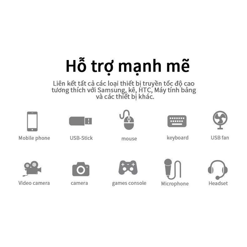 Đầu chuyển đổi cáp OTG sang Micro USB cho PC / máy tính bảng Android Samsung Sony