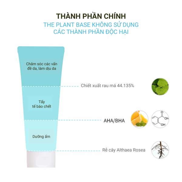 Sữa rửa mặt da dầu mụn THE PLANT BASE AC Clear Magic Foam A1+ 120ml