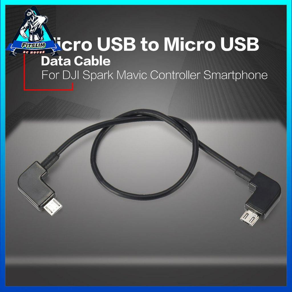 Dây cáp dữ liệu Micro USB sang Micro USB Android cho bộ điều khiển DJI Spark Mavic